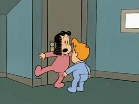 Screenshots from the 1996 CINAR cartoon The Bogeyman