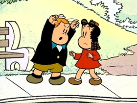 Screenshots from the 1996 CINAR cartoon The Bogeyman