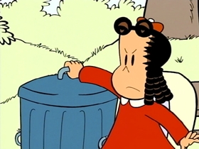 Screenshots from the 1996 CINAR cartoon The Bogeyman