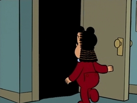 Screenshots from the 1996 CINAR cartoon The Bogeyman