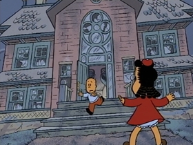 Screenshots from the 1996 CINAR cartoon The Bogeyman
