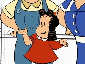 Screenshots from the 1996 CINAR cartoon Tattoos