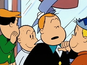 Screenshots from the 1996 CINAR cartoon Tattoos