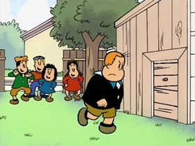 Screenshots from the 1996 CINAR cartoon Tattoos