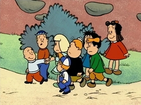 Screenshots from the 1996 CINAR cartoon Mimibur