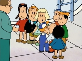 Screenshots from the 1996 CINAR cartoon Mimibur