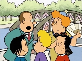 Screenshots from the 1996 CINAR cartoon Mimibur