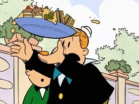 Screenshots from the 1996 CINAR cartoon Mimibur