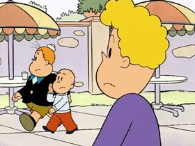 Screenshots from the 1996 CINAR cartoon Mimibur