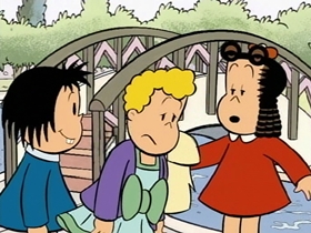 Screenshots from the 1996 CINAR cartoon Mimibur