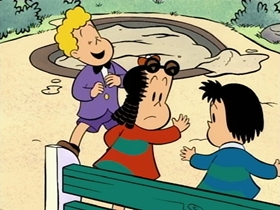 Screenshots from the 1996 CINAR cartoon Mimibur