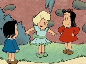 Screenshots from the 1996 CINAR cartoon Mimibur