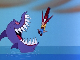 Screenshots from the 1997 Warner Bros. cartoon From Hare To Eternity