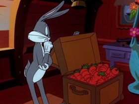 Screenshots from the 1997 Warner Bros. cartoon From Hare To Eternity