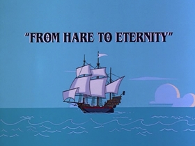 Screenshots from the 1997 Warner Bros. cartoon From Hare To Eternity