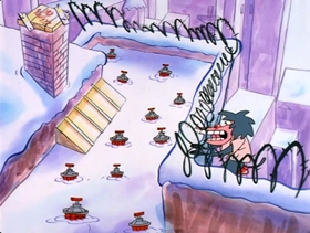 Screenshots from the 1997 Hanna-Barbera cartoon Happy Baboon Holidays