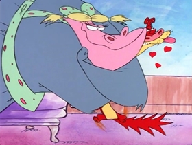 Screenshots from the 1997 Hanna-Barbera cartoon Happy Baboon Holidays