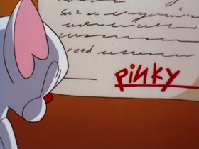 Screenshots from the 1997 Amblin Entertainment cartoon A Pinky and the Brain Halloween