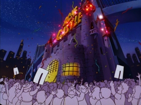 Screenshots from the 1997 Amblin Entertainment cartoon A Pinky and the Brain Halloween