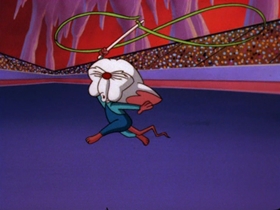 Screenshots from the 1997 Amblin Entertainment cartoon A Pinky and the Brain Halloween