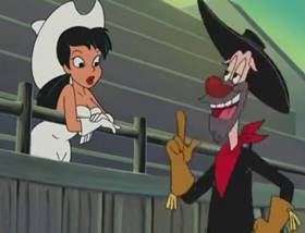 Screenshots from the 1997 DiC cartoon Rodeo, Rodeo, Where for Art Thou Rodeo?