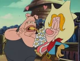 Screenshots from the 1997 DiC cartoon Rodeo, Rodeo, Where for Art Thou Rodeo?