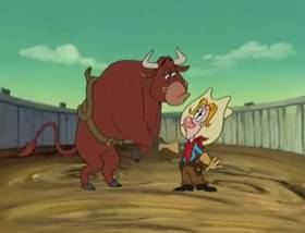 Screenshots from the 1997 DiC cartoon Rodeo, Rodeo, Where for Art Thou Rodeo?