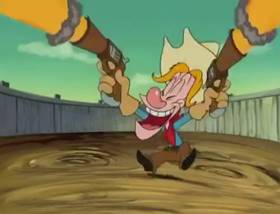 Screenshots from the 1997 DiC cartoon Rodeo, Rodeo, Where for Art Thou Rodeo?