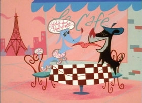 Screenshots from the 1998 Hanna-Barbera cartoon Monkey See, Doggie Do