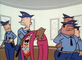 Screenshots from the 1998 Hanna-Barbera cartoon Monkey See, Doggie Do