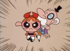 Screenshots from the 1998 Hanna-Barbera cartoon Powerpuff Bluff