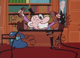 Screenshots from the 1998 Hanna-Barbera cartoon Geshundfight