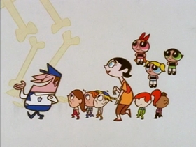 Screenshots from the 1998 Hanna-Barbera cartoon Buttercrush