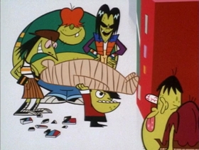 Screenshots from the 1998 Hanna-Barbera cartoon Buttercrush