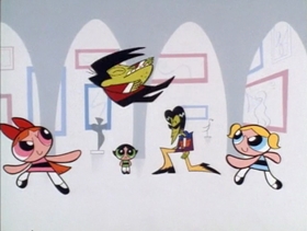 Screenshots from the 1998 Hanna-Barbera cartoon Buttercrush