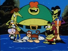 Screenshots from the 1998 Hanna-Barbera cartoon Buttercrush