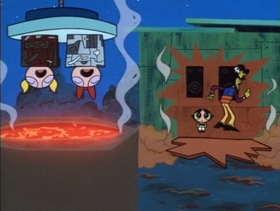 Screenshots from the 1998 Hanna-Barbera cartoon Buttercrush