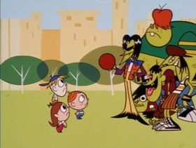 Screenshots from the 1998 Hanna-Barbera cartoon Buttercrush