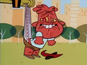 Screenshots from the 1998 Hanna-Barbera cartoon Buttercrush