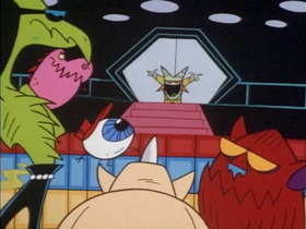 Screenshots from the 1998 Hanna-Barbera cartoon Boogie Frights