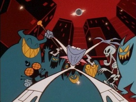 Screenshots from the 1998 Hanna-Barbera cartoon Boogie Frights