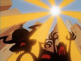 Screenshots from the 1998 Hanna-Barbera cartoon Boogie Frights