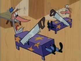 Screenshots from the 1998 Hanna-Barbera cartoon Abracadaver