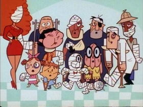 Screenshots from the 1998 Hanna-Barbera cartoon Tough Love