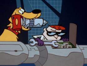 Screenshots from the 1998 Hanna-Barbera cartoon Dexter