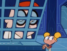 Screenshots from the 1998 Hanna-Barbera cartoon Dexter Vs. Santa
