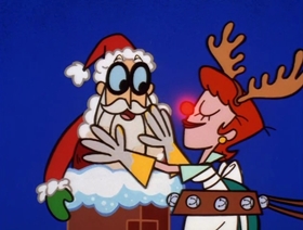Screenshots from the 1998 Hanna-Barbera cartoon Dexter Vs. Santa