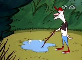 Screenshots from the 1998 Hanna-Barbera cartoon The Laughing Puddle