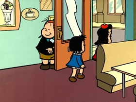 Screenshots from the 1998 CINAR cartoon Mind Your Manners