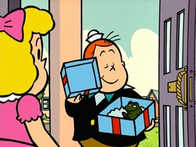 Screenshots from the 1998 CINAR cartoon Mind Your Manners